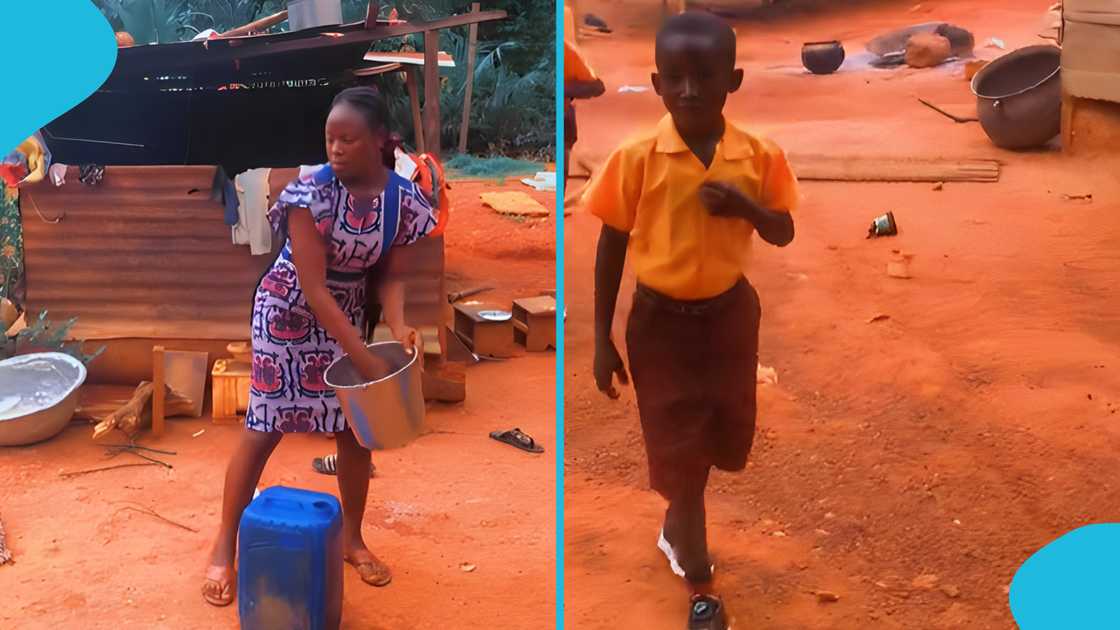 Ghanaian teacher, Rural area, Female teacher, Truant student, Basic School, Education, Teacher Afia, Bia West.