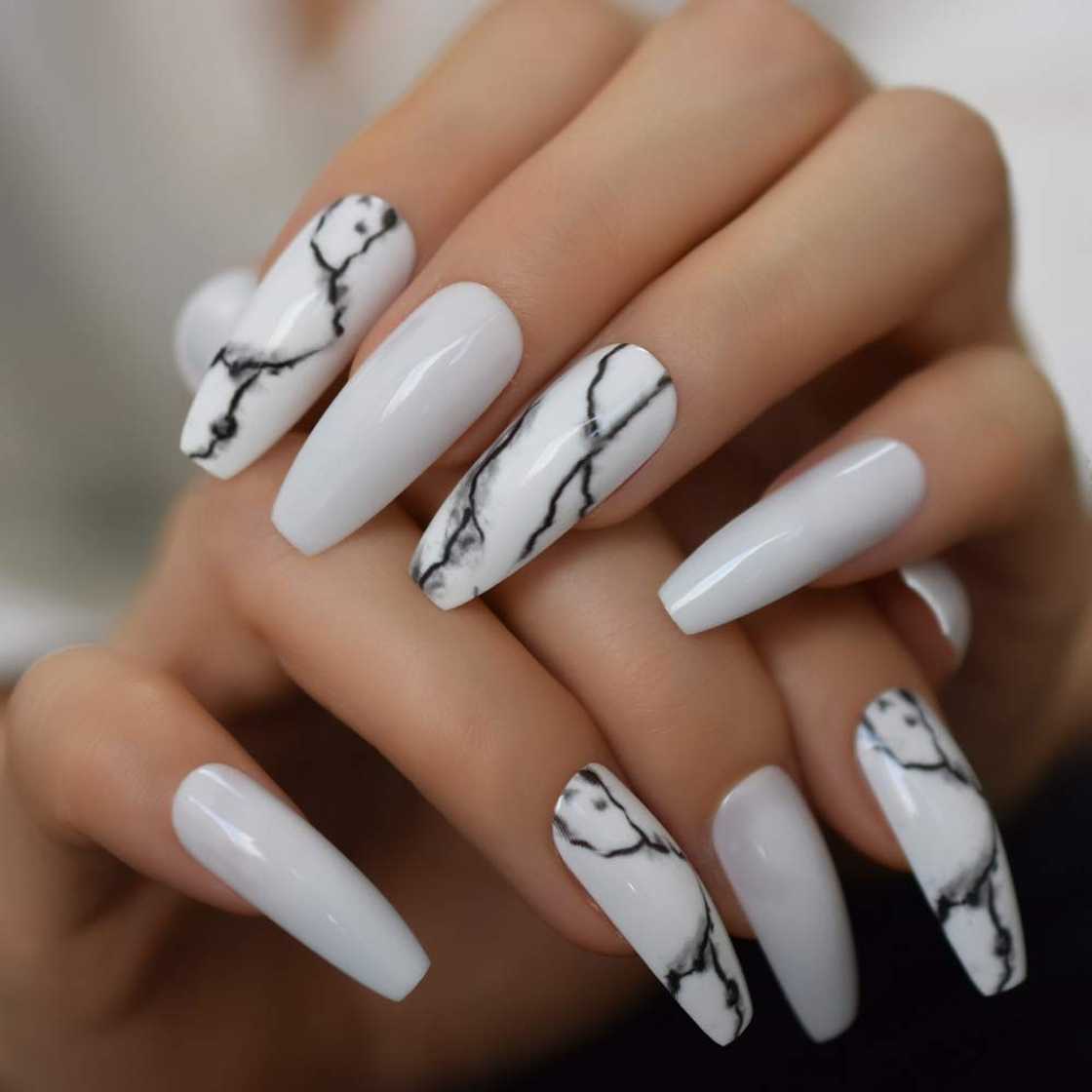 marble nail designs