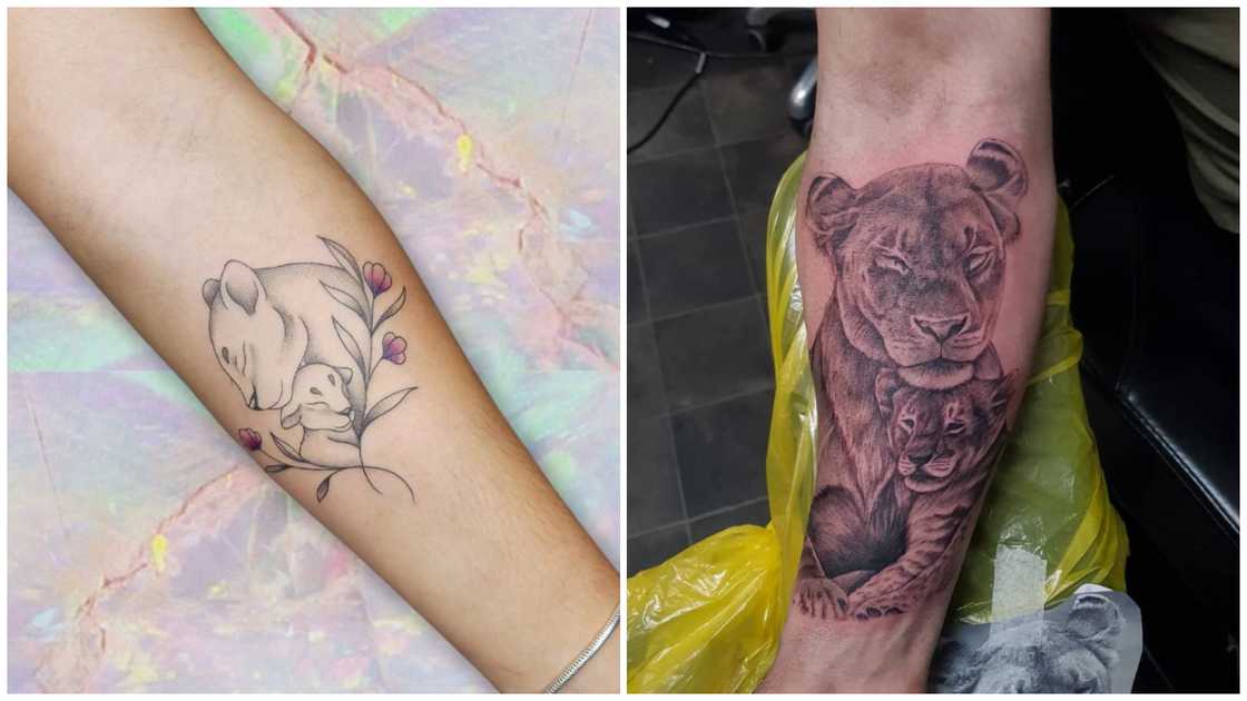 Mom and son tattoos Mom and son tattoos