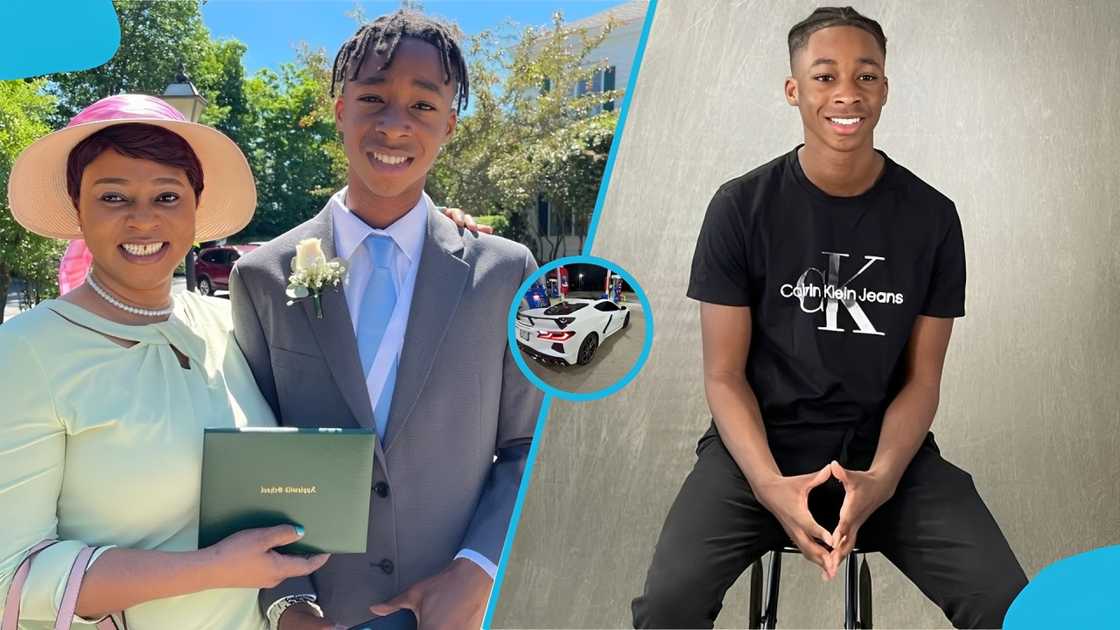 Sarah Adwoa Safo, Sarah Adwoa Safo son, Kelvin Safo-Agyapong, Adwoa Safo gifts son a car, Adwoa Safo sin US college admission, Chevrolet Corvette C8, Kantanka cars, Adwoa Safo children, Kennedy Ohene Agyapong, College admission in the United States