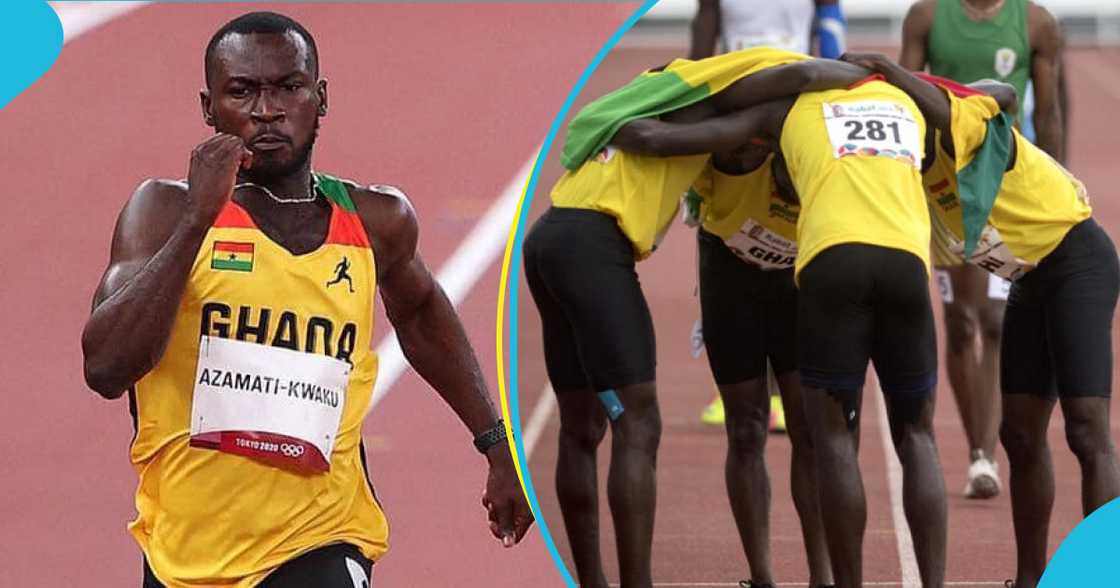 Benjamin Azamati bounces back with Ghana's 4x100m team as they advance to the final Benjamin Azamati bounces back with Ghana's 4x100m team as they advance to the final