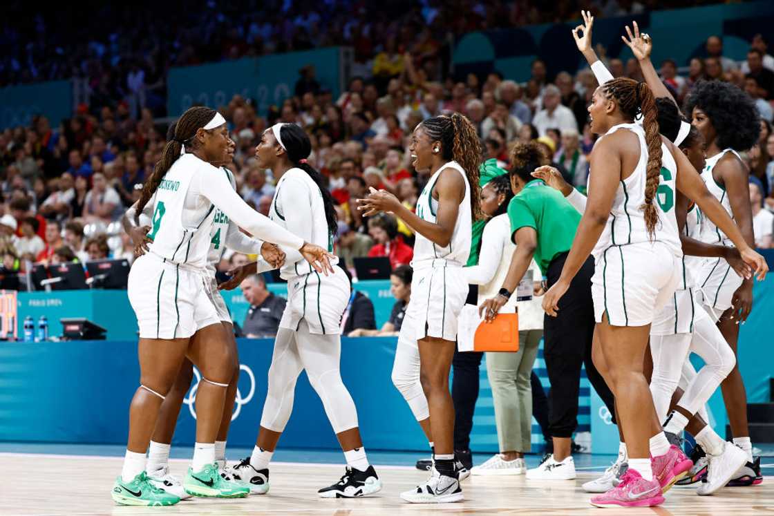 Nigeria basketball team at the Paris 2024 Olympics.