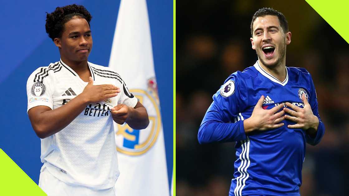 Real Madrid’s Endrick Felipe has been compared with Eden Hazard due to their similar physical features.