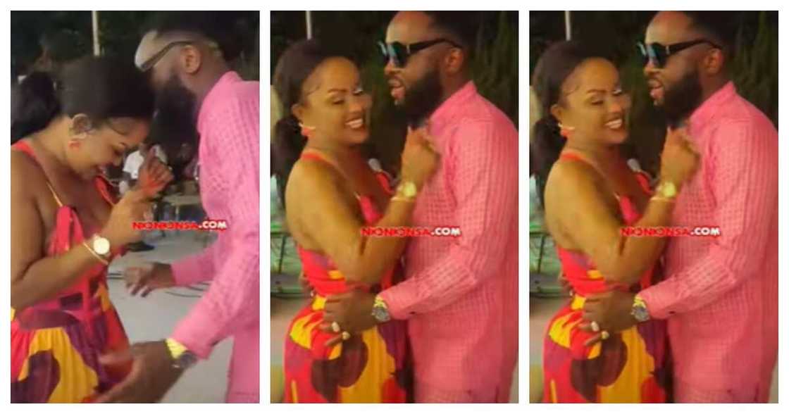 Nana Ama McBrown and her husband, Maxwell Mensah chop love on the dancefloor