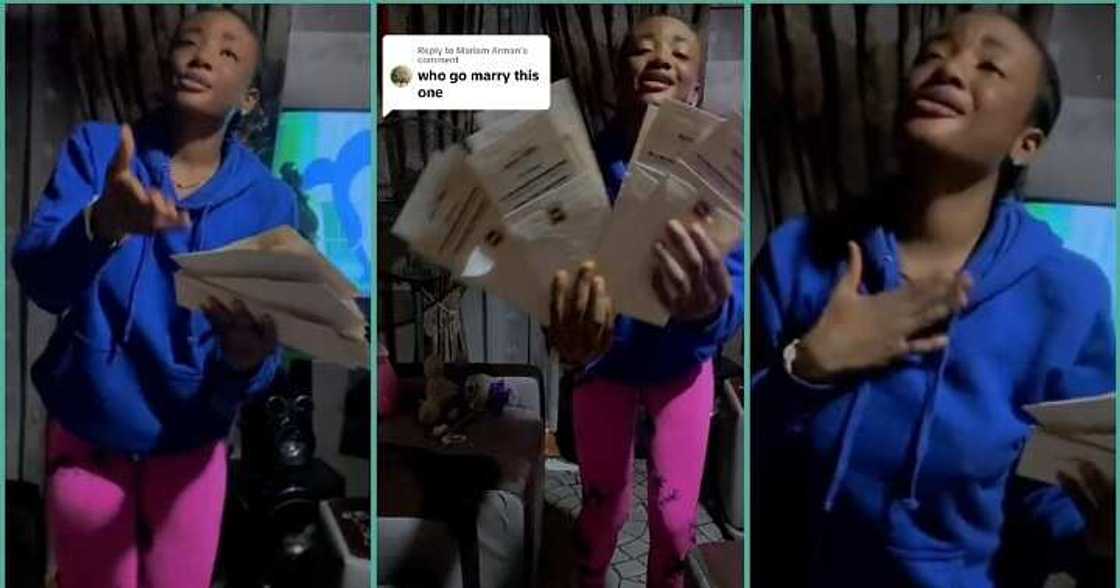 Lady shows off wedding invitation card after being trolled that she won't get married Lady shows off wedding invitation card after being trolled that she won't get married