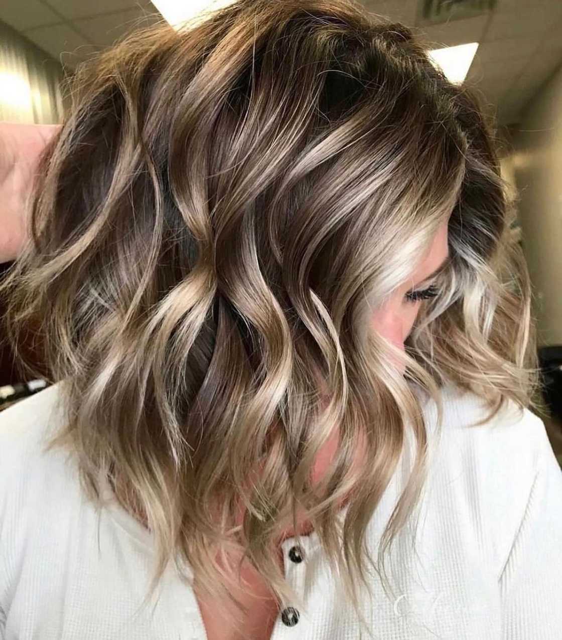 brown hair with blonde highlights