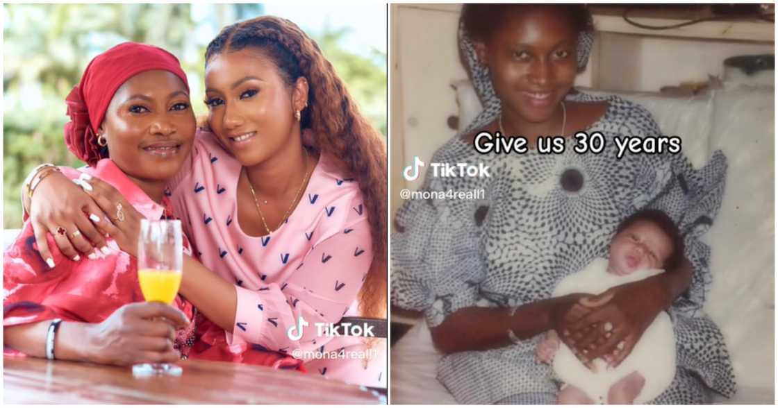 Hajia 4Reall and her mother Hajia 4Reall and her mother