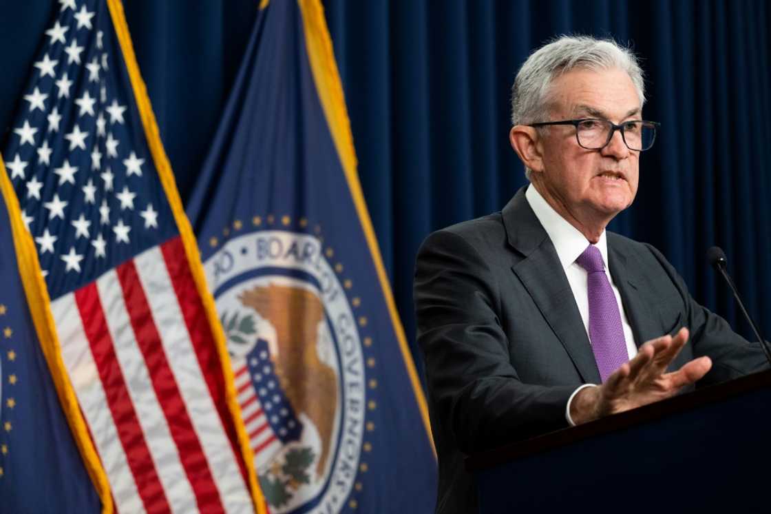 Federal Reserve Board Chairman Jerome Powell speaks following a Federal Open Market Committee meeting in July 2023 Federal Reserve Board Chairman Jerome Powell speaks following a Federal Open Market Committee meeting in July 2023