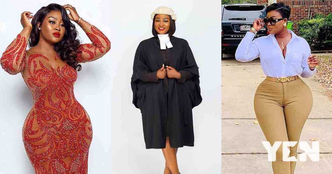 Akua B: Ghana's 'most curvy' lawyer flaunts huge mansion and car Akua B: Ghana's 'most curvy' lawyer flaunts huge mansion and car