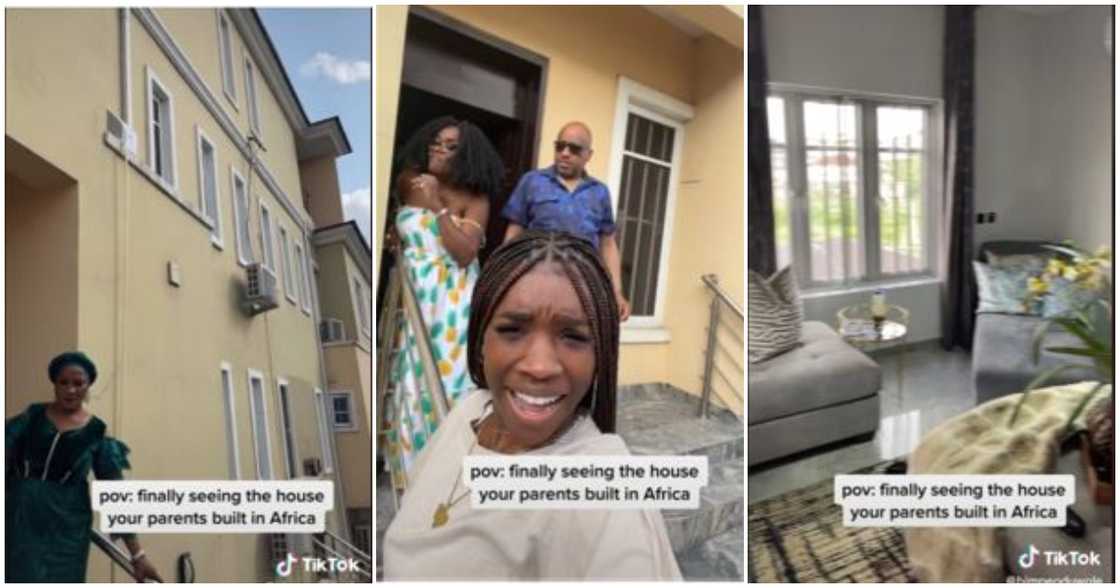 TikToker flaunts the house her parents built in Africa