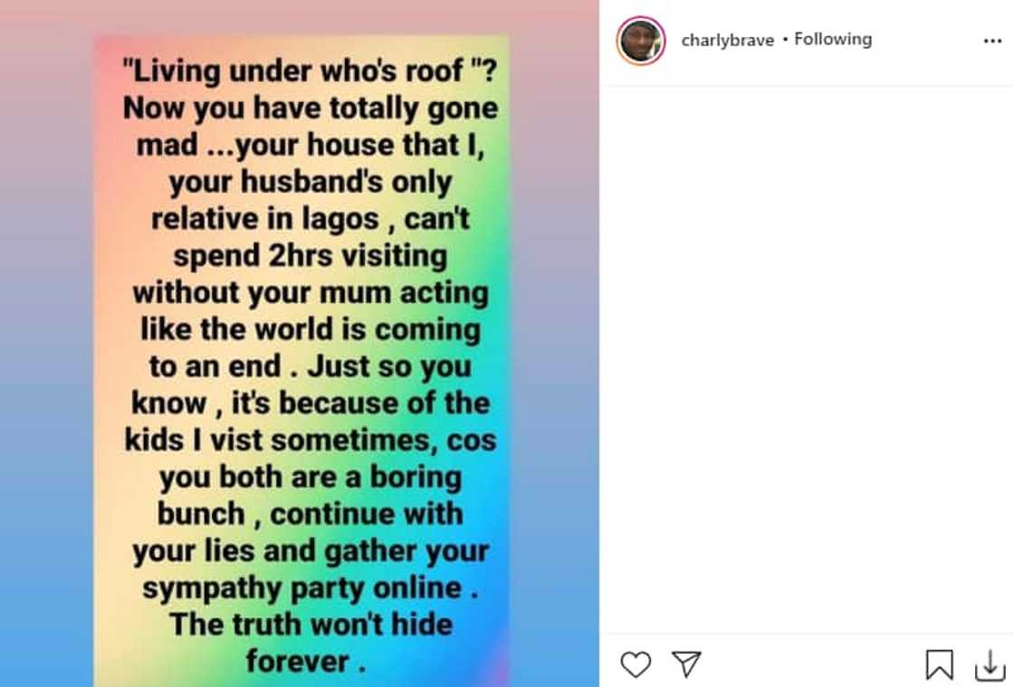 Annie Idibia, 2baba’s brother Charles