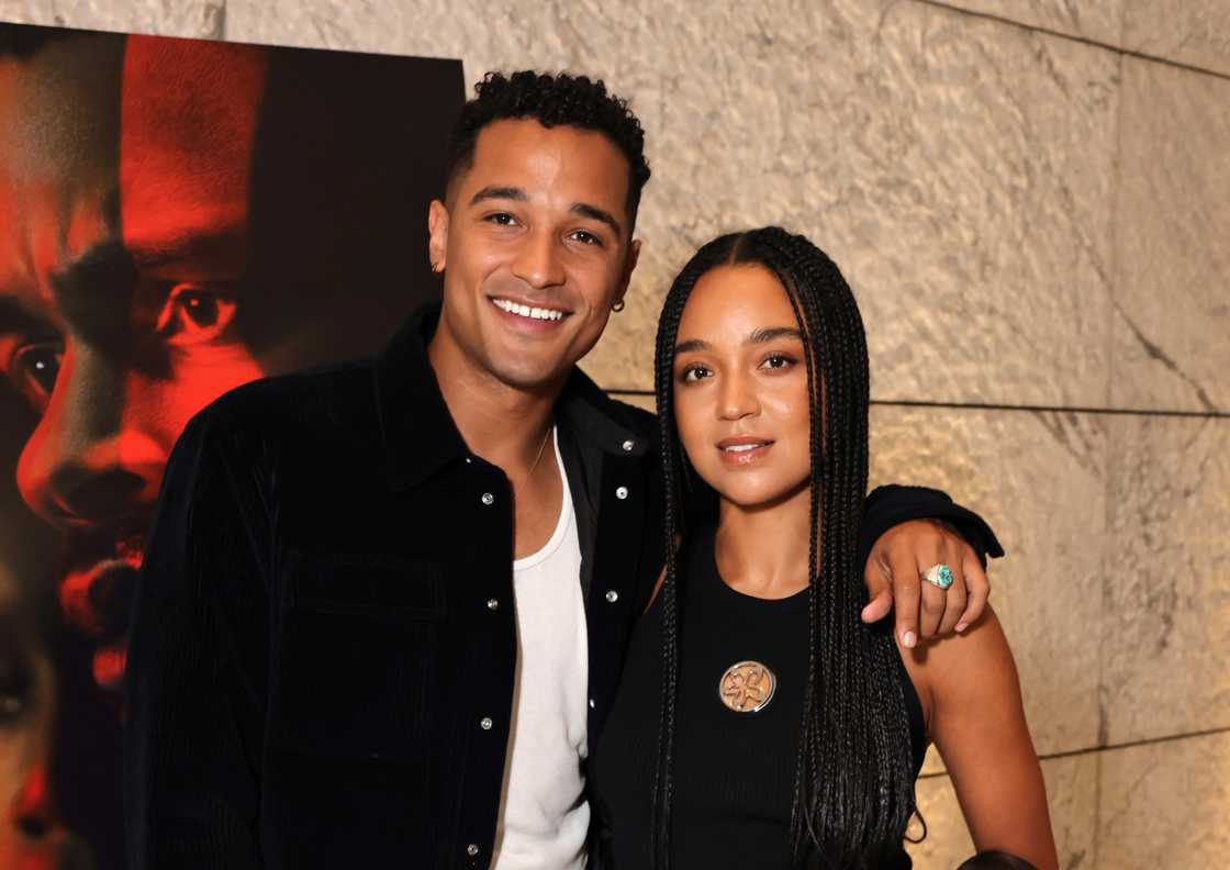 Devin Way and Aisha Dee seen at a Special Screening of "The Knife." Devin Way and Aisha Dee seen at a Special Screening of "The Knife."