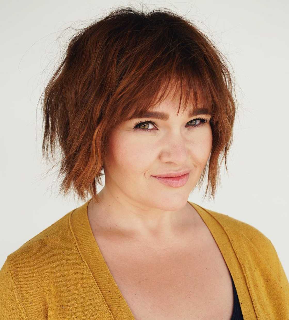 short bob with bangs short bob with bangs