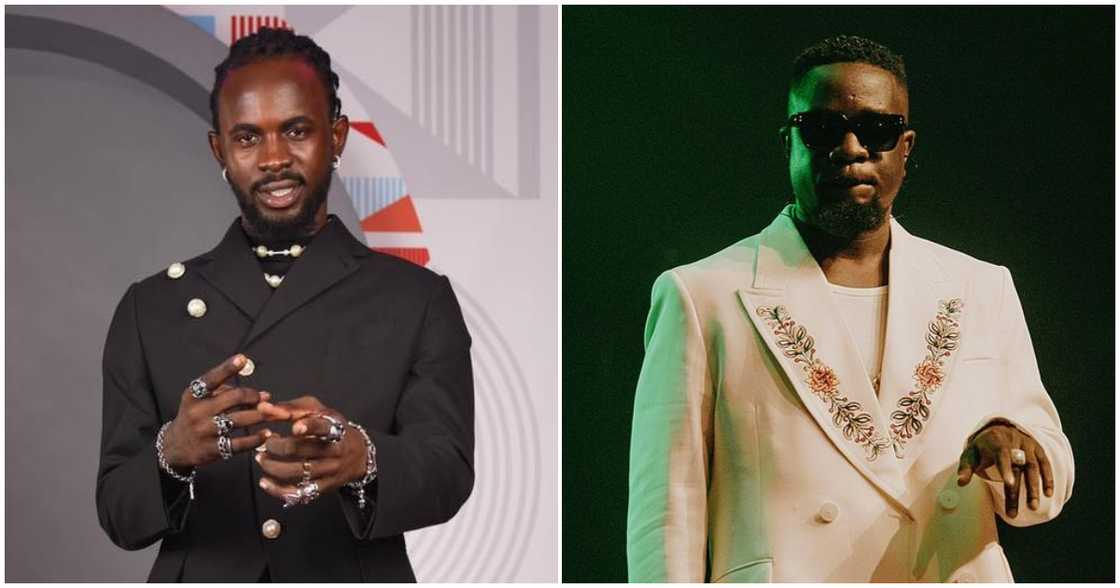 Black Sherif and Sarkodie at the 2023 VGMAs