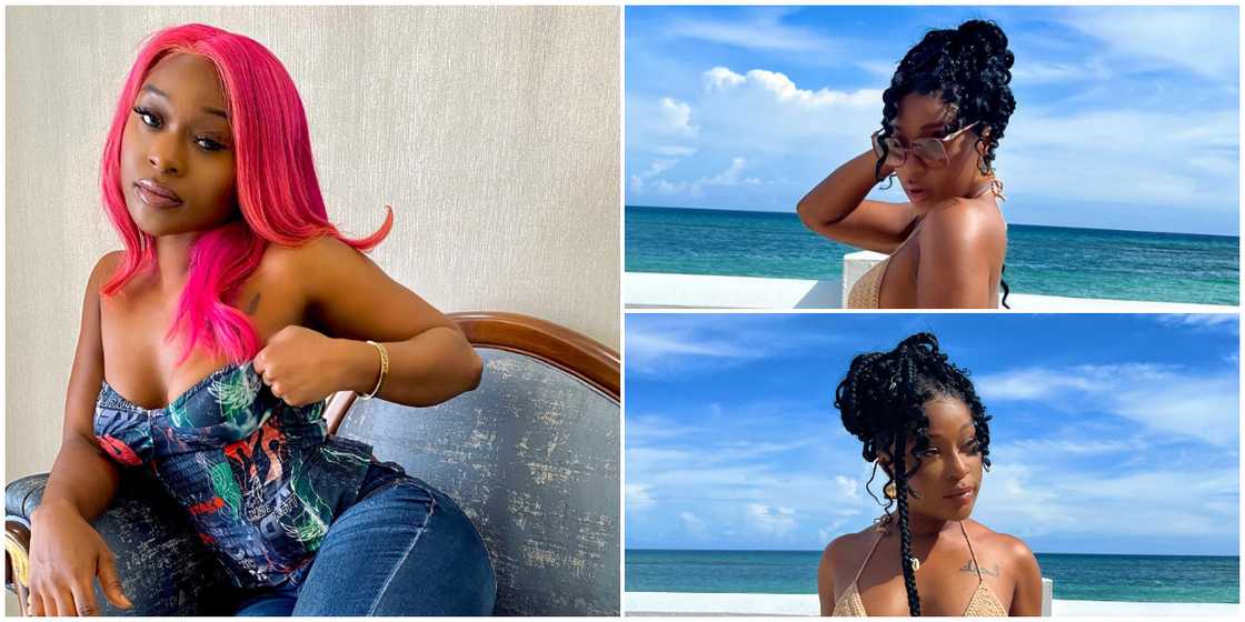 Efia Odo in swimwear Efia Odo in swimwear