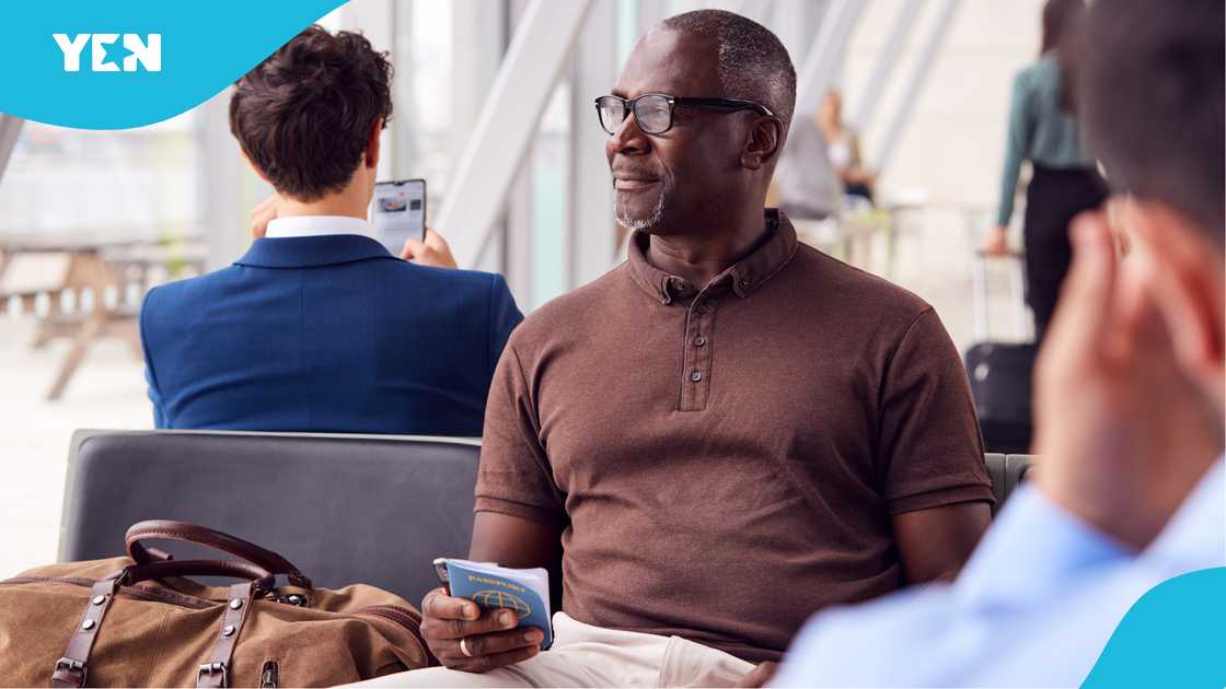 Ghanaian man, Ghanaian in UK, Teacher in Ghana, Travel to UK, Japa syndrome, Return to Ghana.