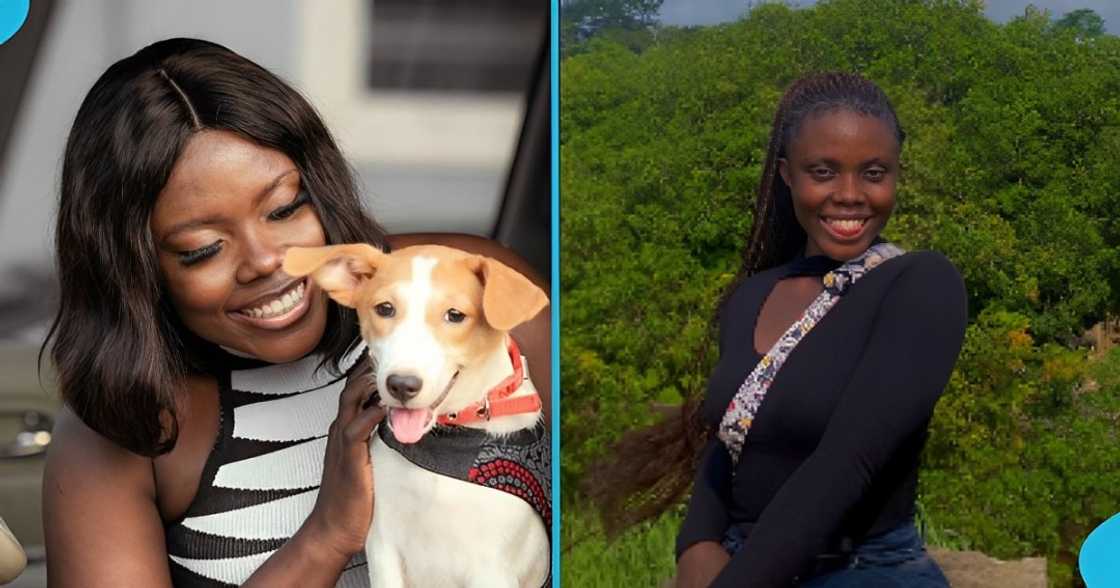 Ghanaian lady, praying with dogs, social media, prayer method, birthday party Ghanaian lady, praying with dogs, social media, prayer method, birthday party