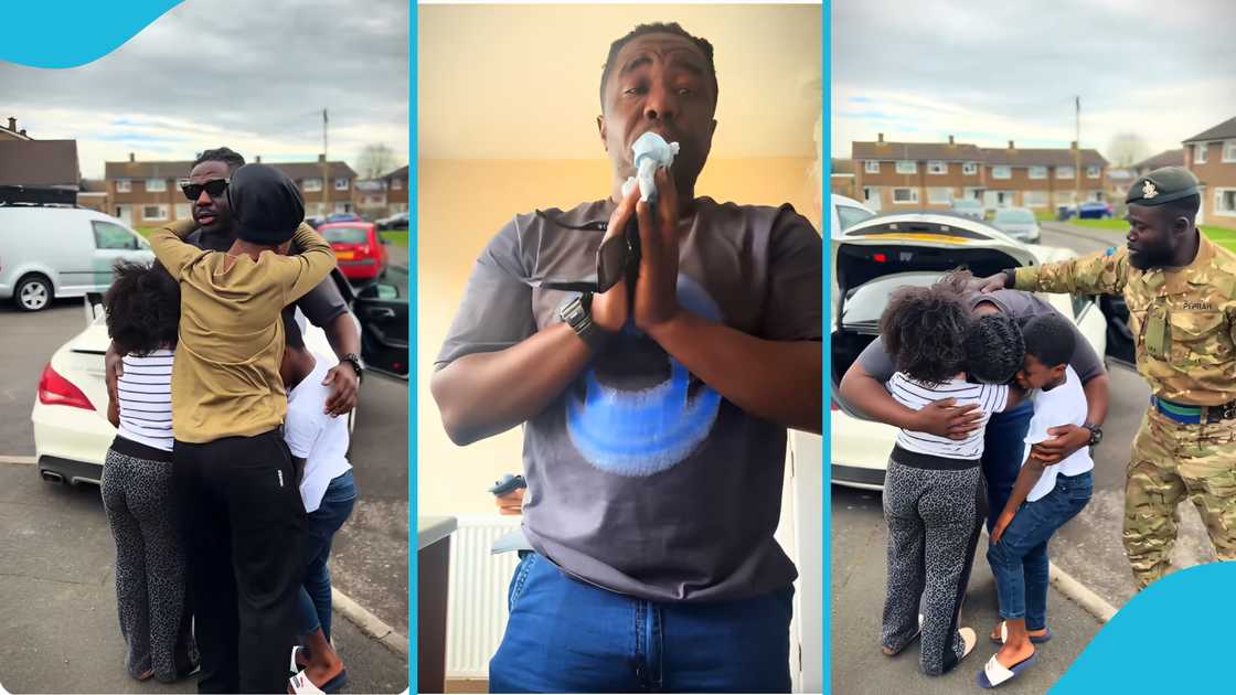 Ghanaian in UK, Ghana soldier, UK soldier, Peacekeeping mission, Israel, Crying, Emotional