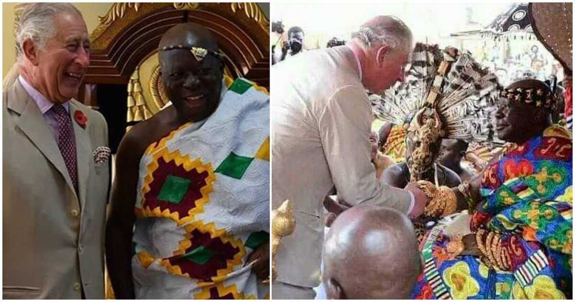 Asantehene Otumfuo Osei Tutu II and King Charles III Asantehene Otumfuo Osei Tutu II and King Charles III