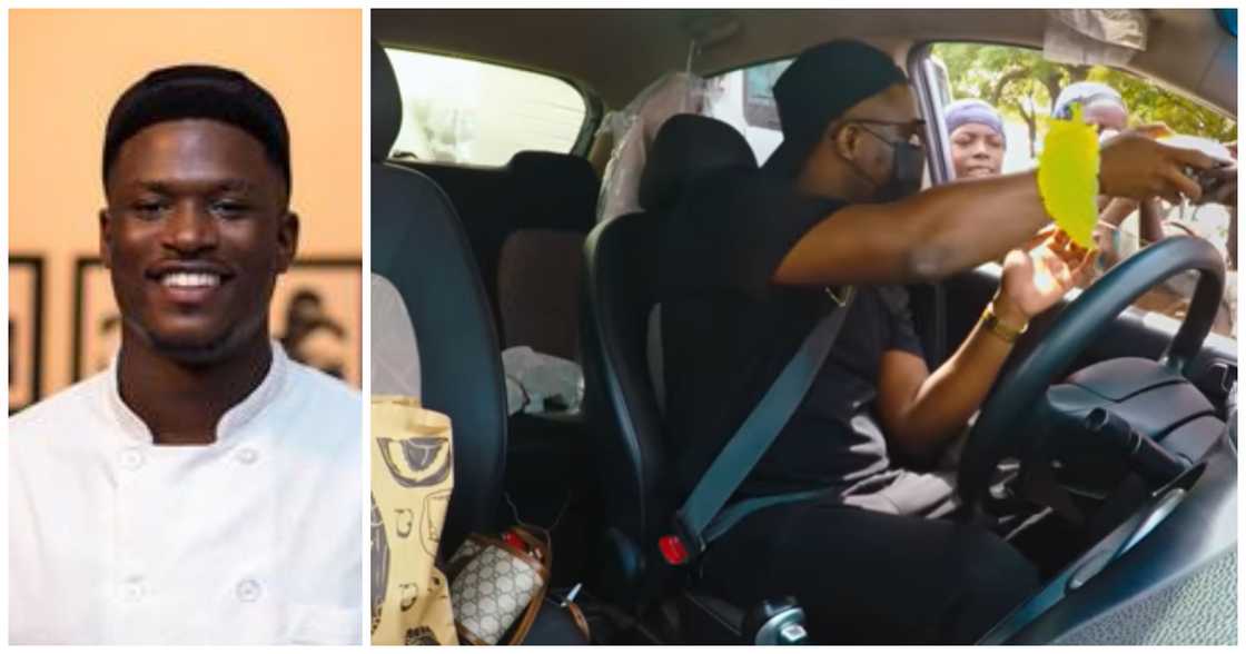 Kwame Biishville feeding street children Kwame Biishville feeding street children