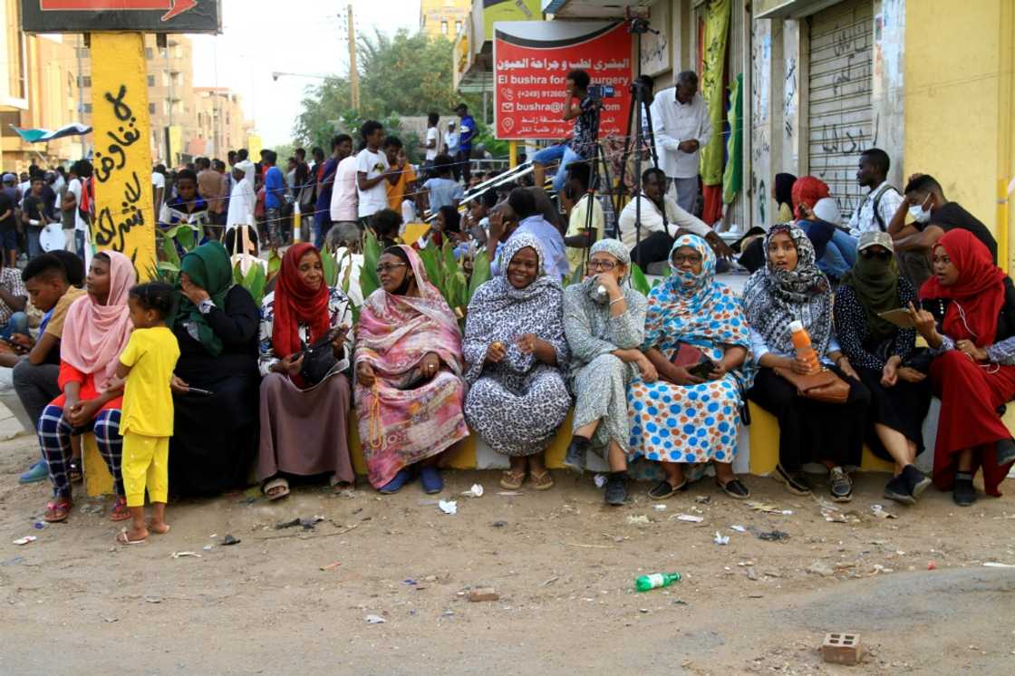 Sudanese protesters gather in the capital Khartoum on July 5, the latest in a series of rallies since an October military coup