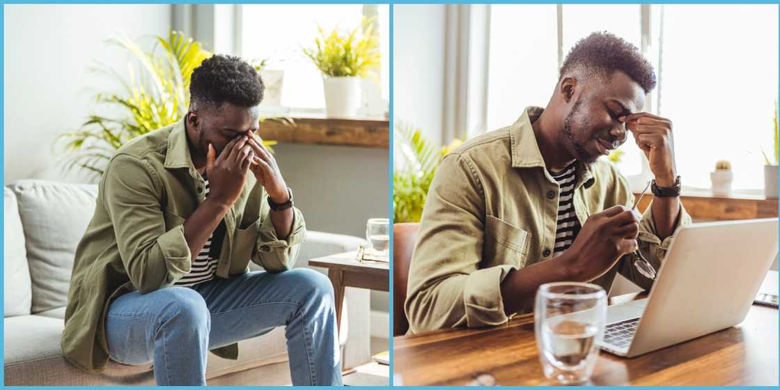 Ghanaian man discovers his wife is pregnant even though he has done vasectomy. Ghanaian man discovers his wife is pregnant even though he has done vasectomy.