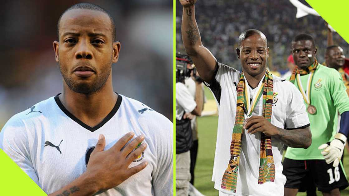 Junior Agogo playing for Ghana.