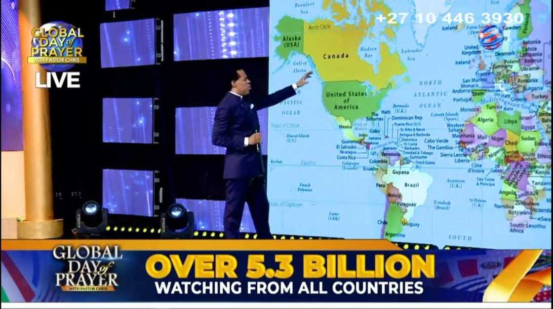 Pastor Chris trends on Twitter for boasting about over 5 billion viewers watching his sermon