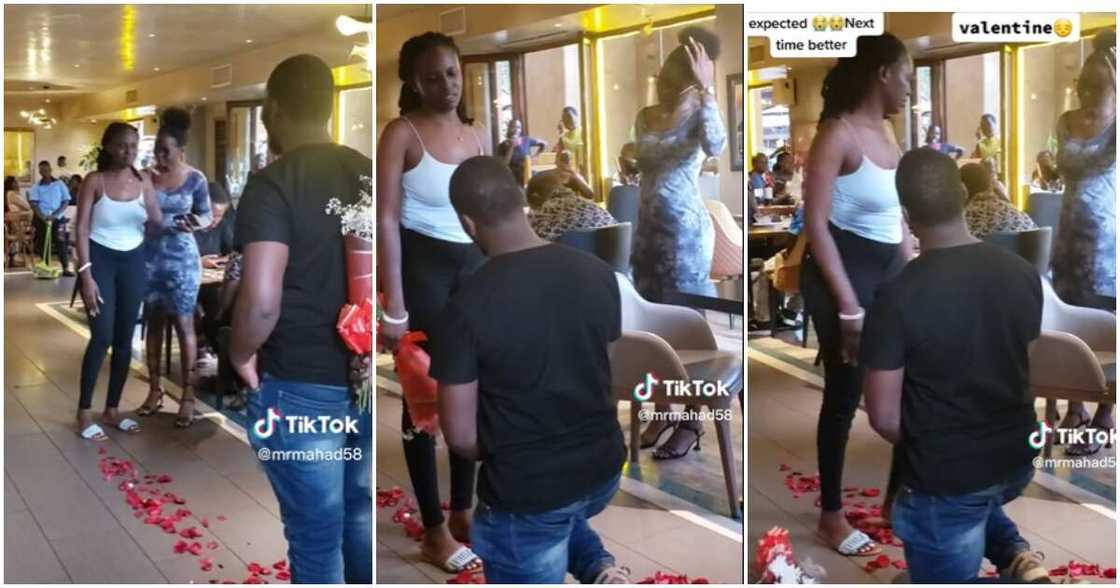 Photo of man proposing to lady Photo of man proposing to lady