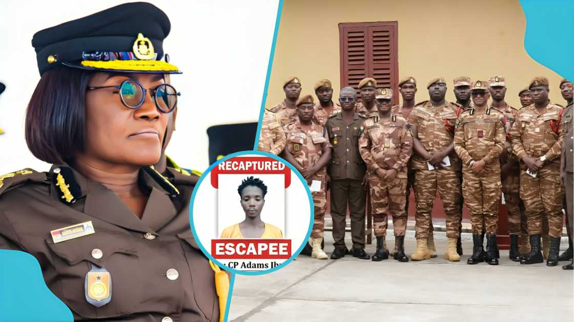 Ghana Prisons Service, convict recaptured in Kumasi, Adams Ibrahim prison escape, prison escape in Ghana, Ashanti Region, Atwima Twedie, Kumasi Central Prison, prison officers honoured, escape from lawful custody, Ghana prison security