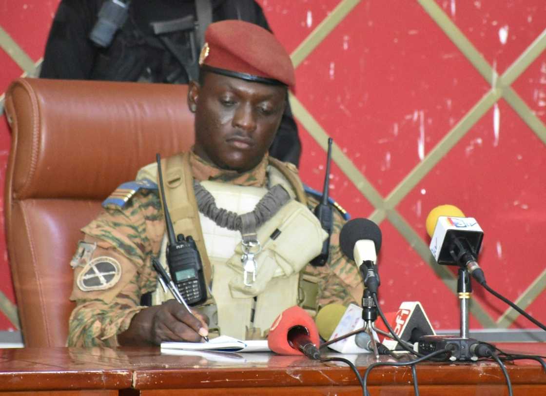 Traore is at the head of a core of disgruntled junior officers who ousted Lieutenant-Colonel Damiba