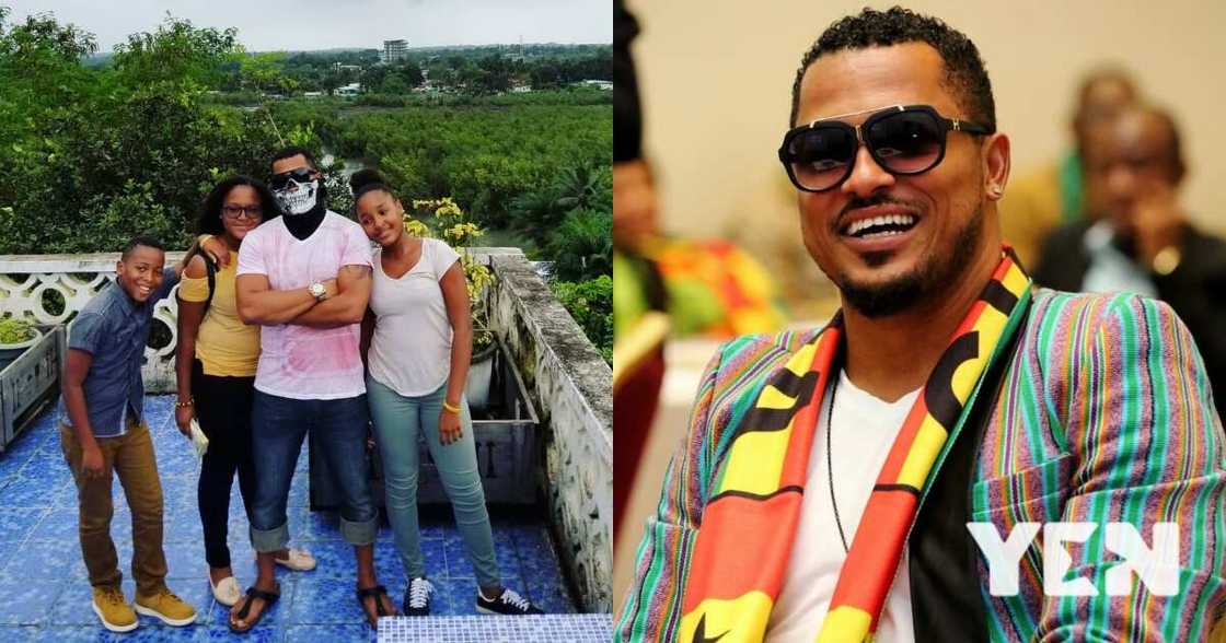 Van Vicker and his children Van Vicker and his children