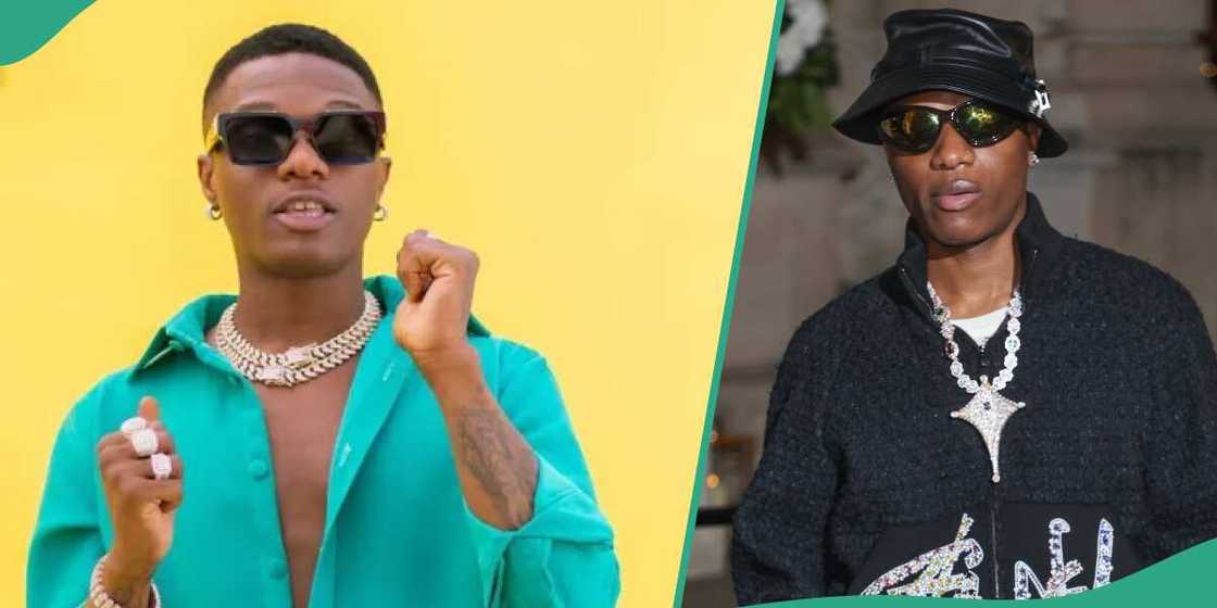Wizkid shows off new look. Wizkid shows off new look.