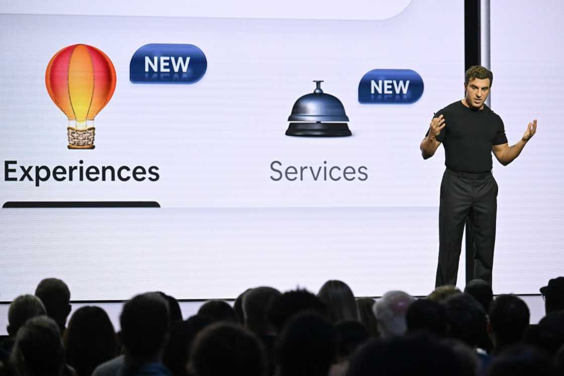 Brian Chesky, co-founder and boss of Airbnb, presents the platform's new home services offering in Los Angeles Brian Chesky, co-founder and boss of Airbnb, presents the platform's new home services offering in Los Angeles