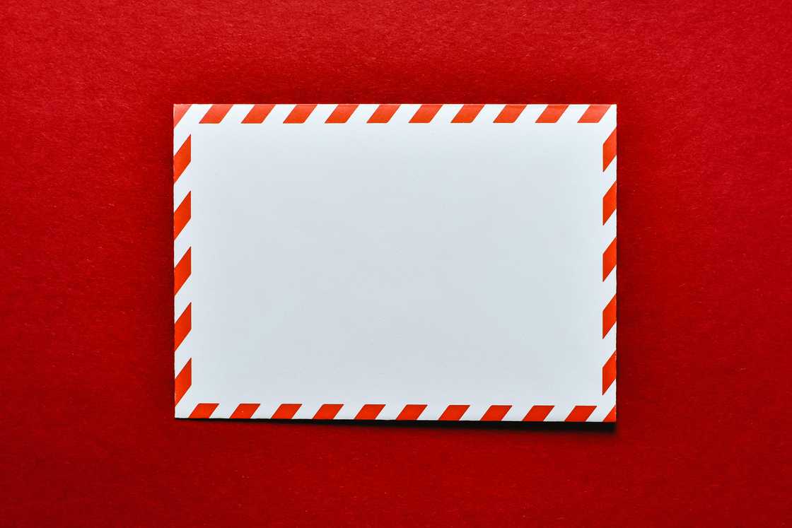 A white envelope