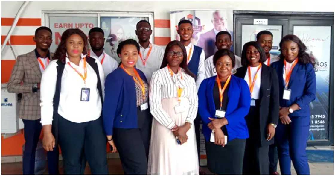 The staff of a real estate investment company The staff of a real estate investment company