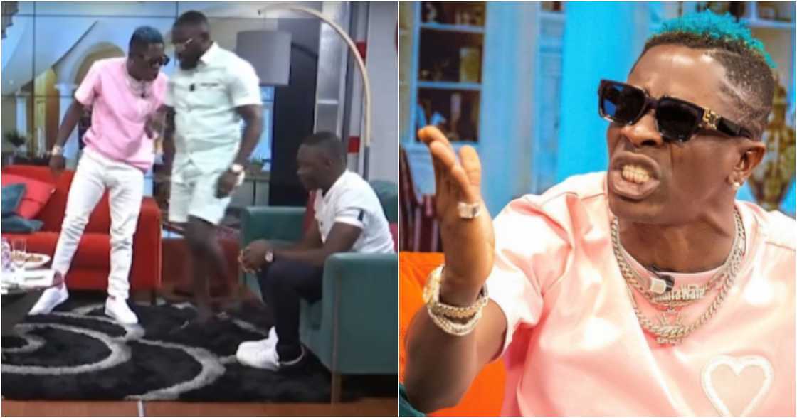Fireworks as Shatta Wale seriously clash with Arnold on UTV's United Showbiz Fireworks as Shatta Wale seriously clash with Arnold on UTV's United Showbiz