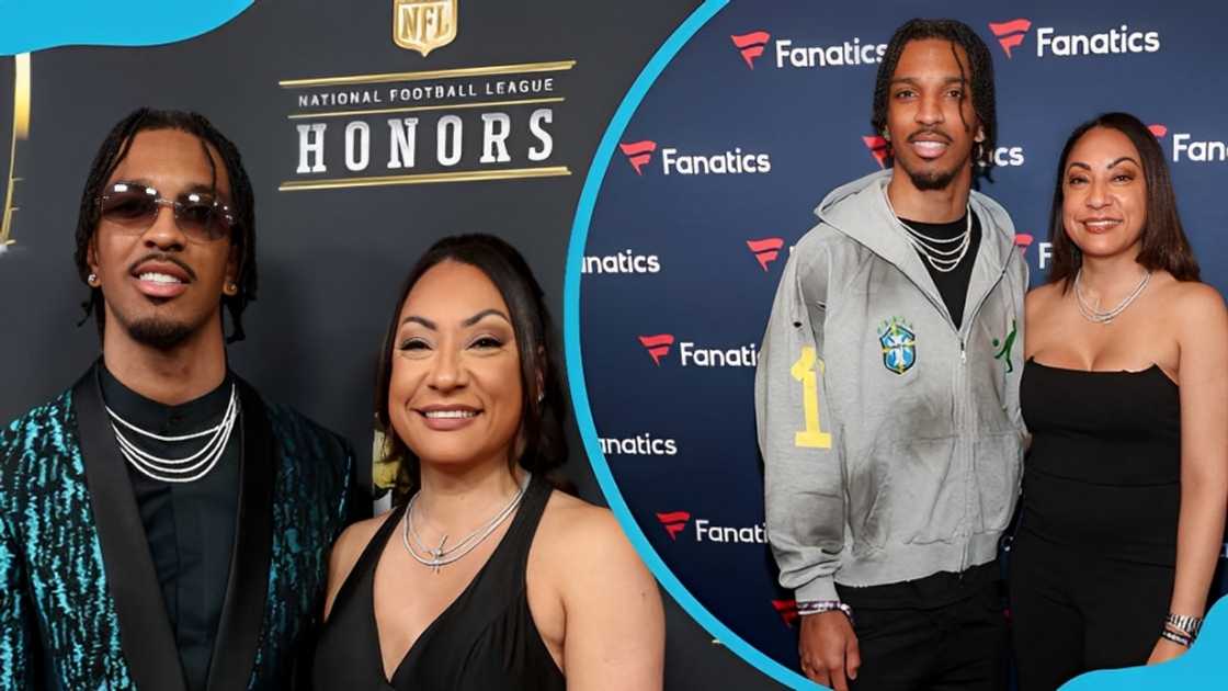 Jayden Daniels and his mother, Regina Jackson Jayden Daniels and his mother, Regina Jackson