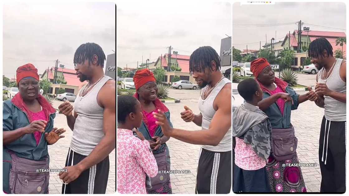 Photo of the old woman and the daughter Photo of the old woman and the daughter