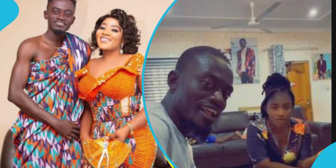 Lil Win and his wife, Serwaa Lil Win and his wife, Serwaa