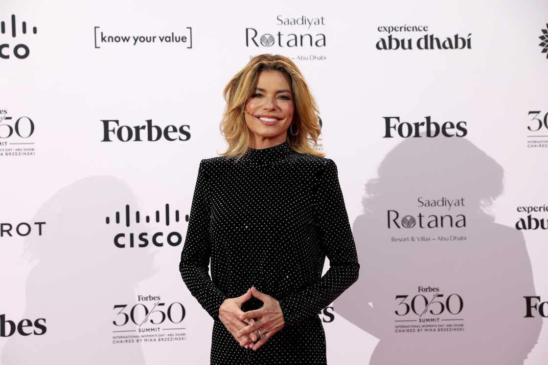 Shania Twain arriving in Abu Dhabi, United Arab Emirates