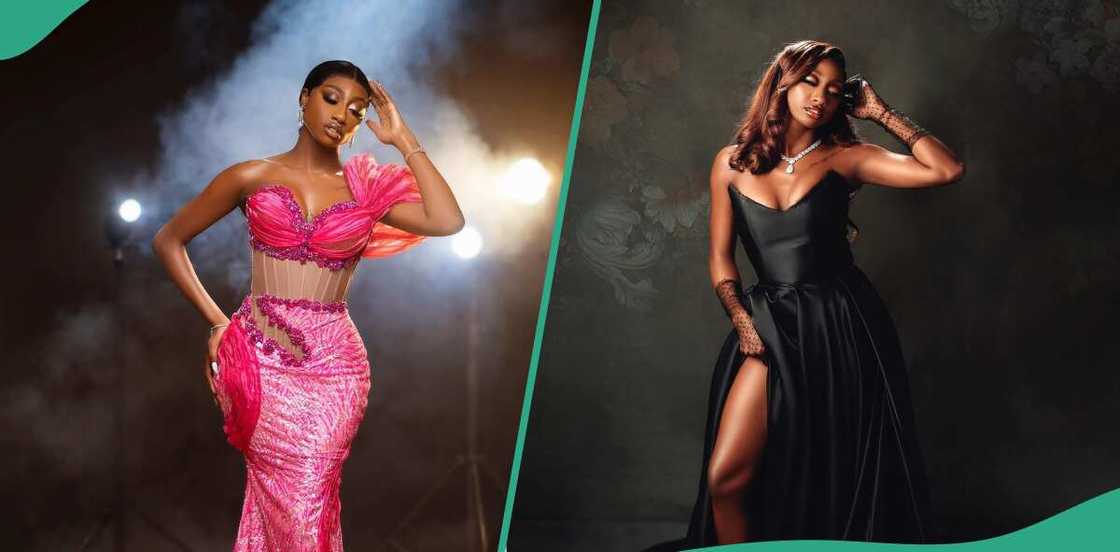 Doyin David wears skimpy outfit Doyin David wears skimpy outfit