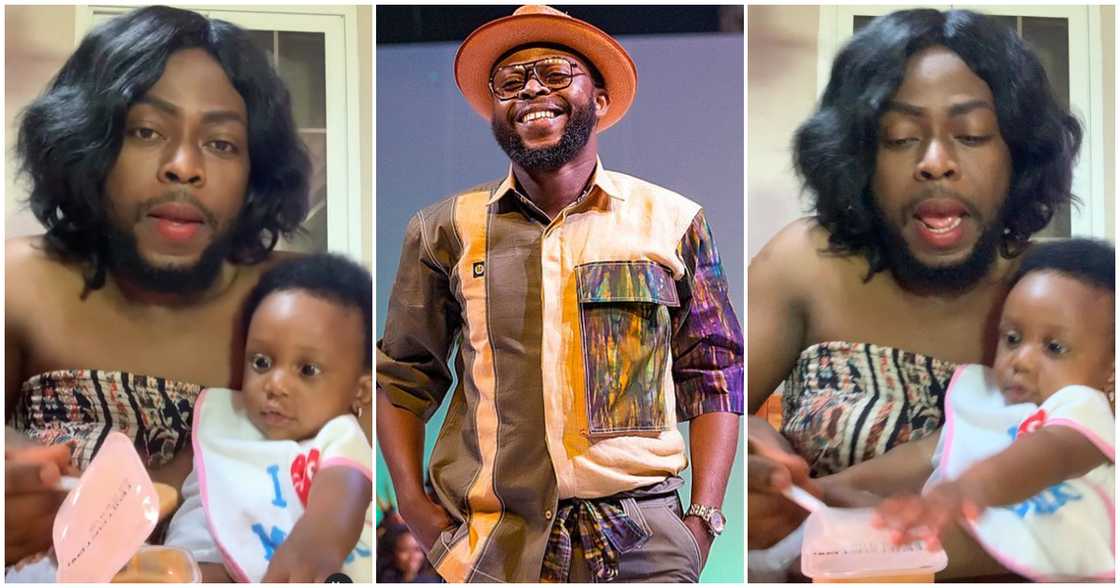 Kalybos rocks lady's dress and feeds baby on mother's day Kalybos rocks lady's dress and feeds baby on mother's day