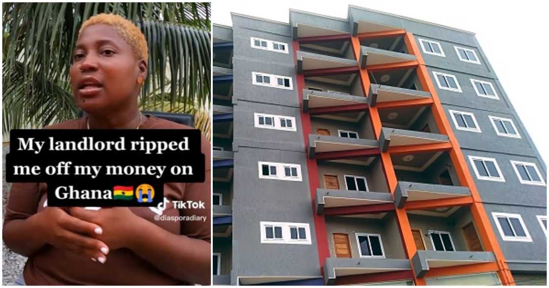 An African-American woman and a Ghanaian apartment