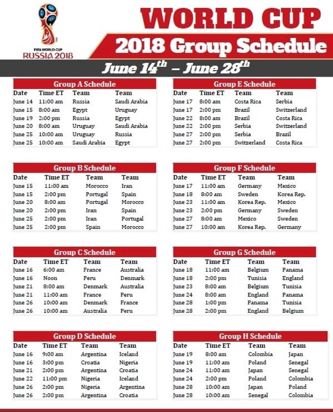 world cup 2018 fixtures world cup 2018 fixtures