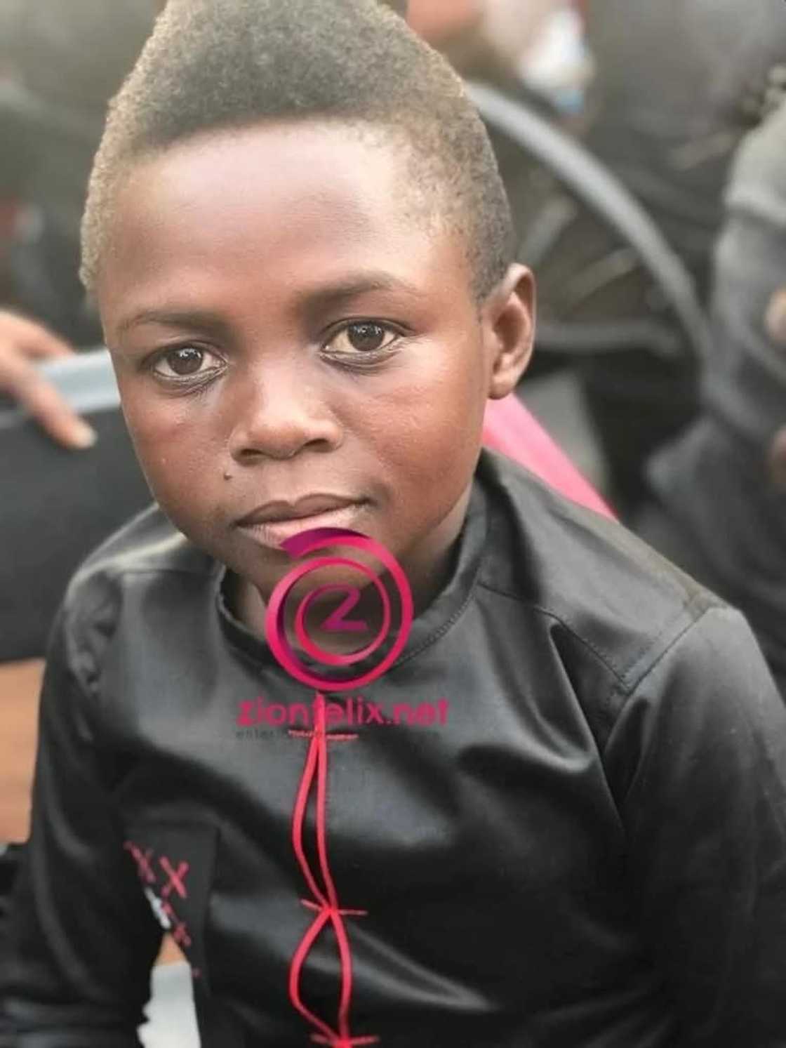 Yaw Dabo in up-close shot wearing a black smock Yaw Dabo in up-close shot wearing a black smock