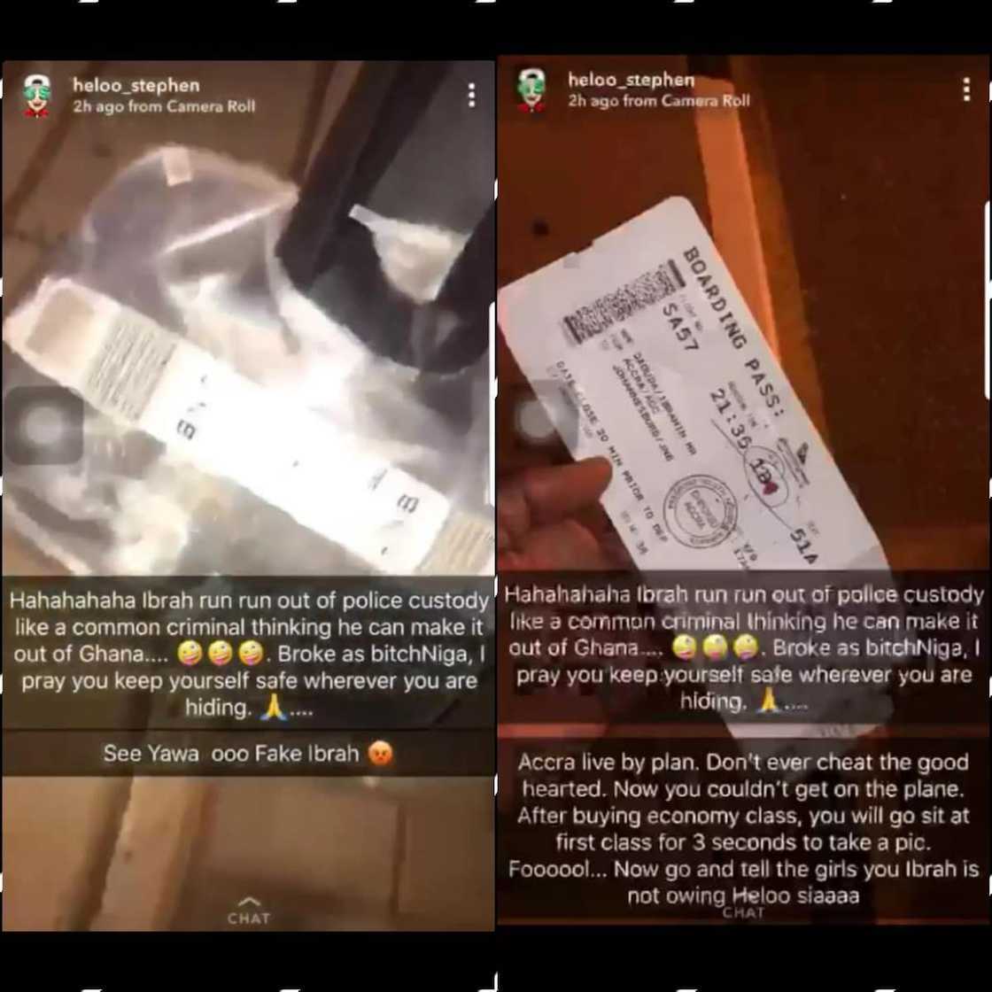 Ibrah 1's passport seized after his arrest Ibrah 1's passport seized after his arrest