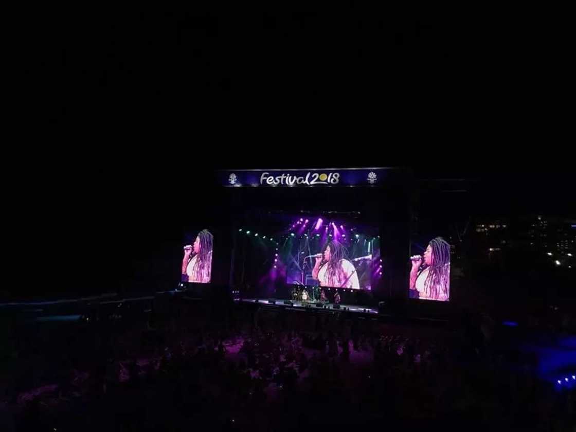 Wiyaala performs at closing ceremony of 2018 Commonwealth Games Wiyaala performs at closing ceremony of 2018 Commonwealth Games