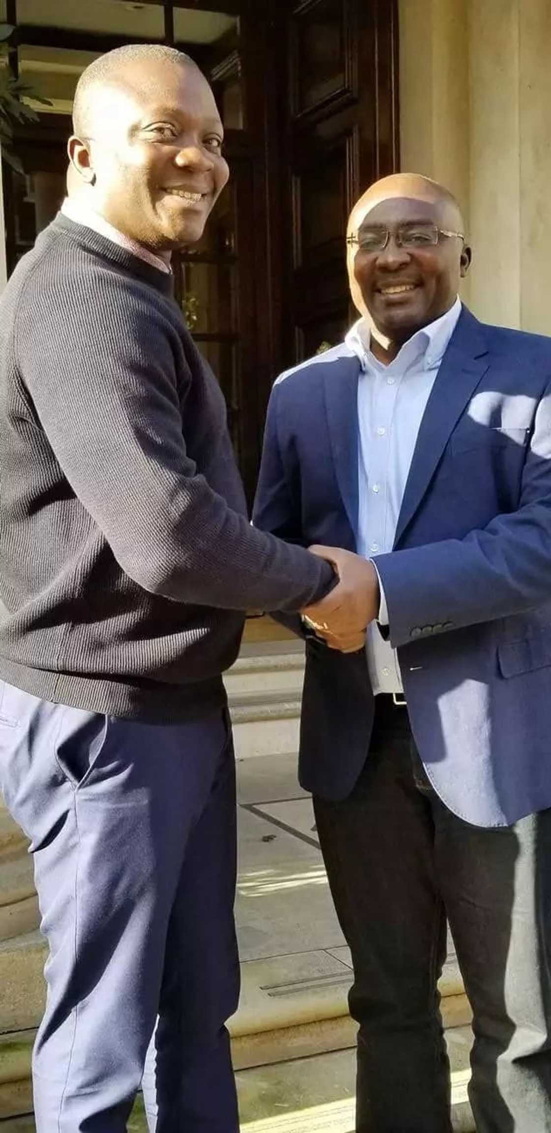 Vice President Dr Bawumia met Abetifi MP, Bryan Acheampong in London as was returning to Ghana