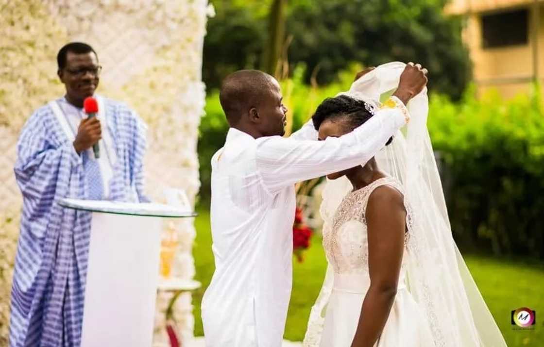 Wedding photos of Manasseh Azure Awuni and Becky